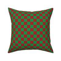 Checkered Red and Green, Check Pattern Checkered Pattern, Retro Squares