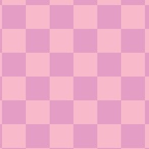Checkered Pink and Light Pink, Check Pattern Checkered Pattern, Retro Squares