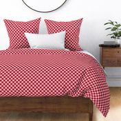 Checkered Red and Light Pink, Check Pattern Checkered Pattern, Retro Squares