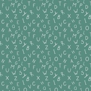 mini chalkboard letters / green