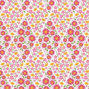 wild flower diamonds pink large scale