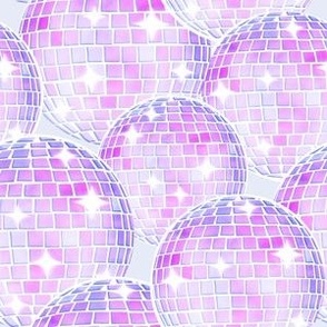 Sparkling Disco Balls - 6" medium - violet