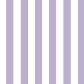 1/2" Lavender and White Stripes - Vertical - 1/2 Inch / Half In / 1/2 In / 1/2in / 0.5