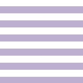 1/2" Lavender and White Stripes - Horizontal - 1/2 Inch / Half In / 1/2 In / 1/2in / 0.5