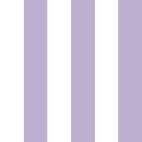 1" Lavender and White Stripes  - Vertical - 1 Inch / 1 In / 1in