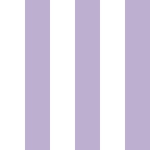 3" Lavender and White Stripes  - Vertical - 3 Inch / 3 In / 3in