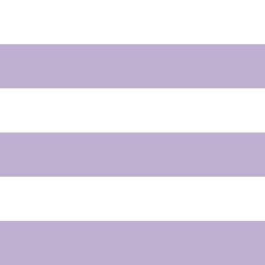 3" Lavender and White Stripes  - Horizontal - 3 Inch / 3 In / 3in