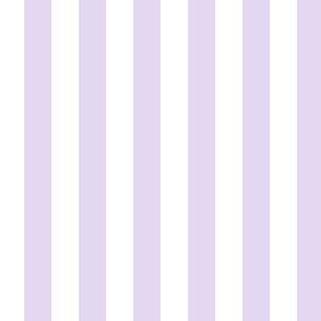 1/2" Light Lavender and White Stripes - Vertical - 1/2 Inch / Half In / 1/2 In / 1/2in / 0.5