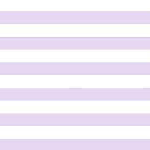 1/2" Light Lavender and White Stripes - Horizontal - 1/2 Inch / Half In / 1/2 In / 1/2in / 0.5