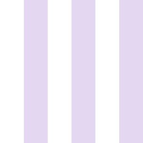 1" Light Lavender and White Stripes  - Vertical - 1 Inch / 1 In / 1in