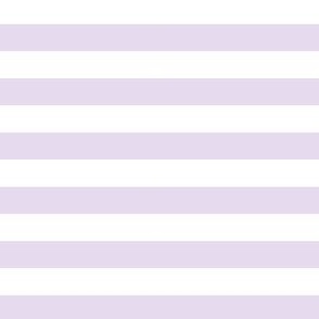 1/2" Light Lilac and White Stripes - Horizontal - 1/2 Inch / Half In / 1/2 In / 1/2in / 0.5