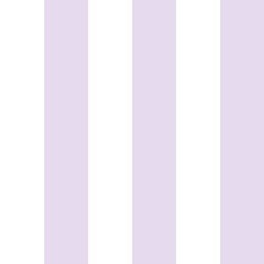 1" Light Lilac and White Stripes  - Vertical - 1 Inch / 1 In / 1in