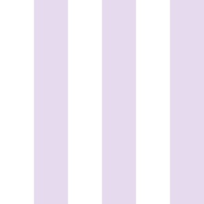 3" Light Lilac and White Stripes  - Vertical - 3 Inch / 3 In / 3in