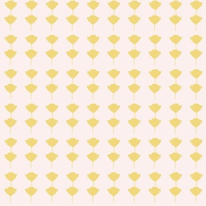 Golden Yellow On Pastel Pink Coordinate.