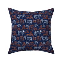 Navy and Orange Team Color Tigers 5 small