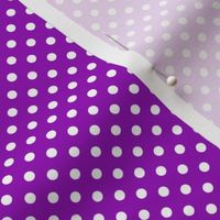 Small White Polka Dots on Purple