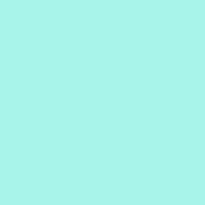WGD-210 // Solid Pale Turquoise /Pastel Freezy Breezy  /  Pale Aqua / Pastel Blue Green / #A8F4EB / Coordinate for Strawberry Maximalist Folk / code: WGD-210