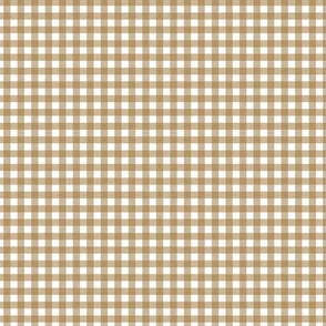 Gingham Christmas Old Gold