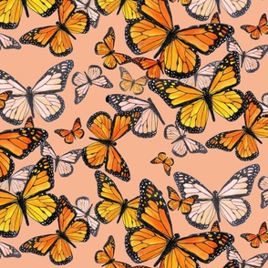 medium - Monarch Migration 3-peach-2022 