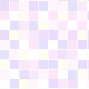Pink pastel mosaic squares