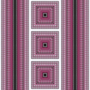 Pink Purple Black Lace Square Border