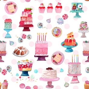 Celebrate Cakes with polka dots