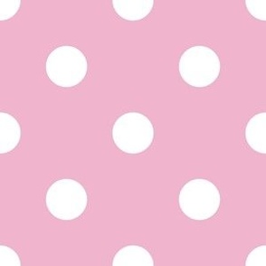 Celebrate Cakes-white polka dots on dusky pink