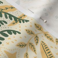 Joyful jungle 3.0- pale yellow/sage