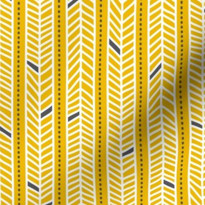 Feather Stripes Yellow