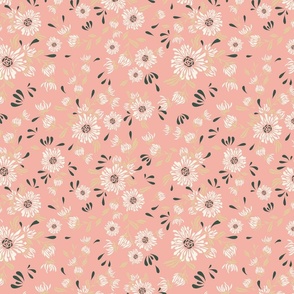 Pink pastel flowers (SM21A-005 pink)