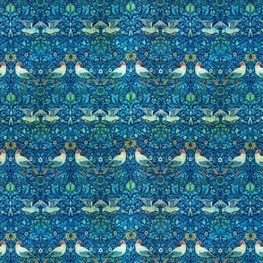 miniature william morris birds pattern 1878