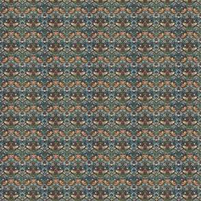 miniature william morris strawberry thieves pattern print