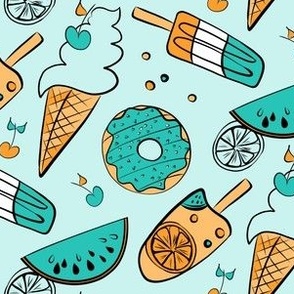 Ice Lollies - Turquoise 