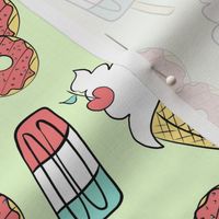 Ice Lollies - Green and Pink