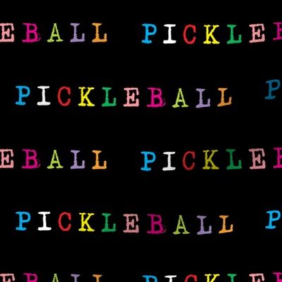Colorful pickleballs (old typewriter) - small scale tiles