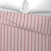 Ticking Two Stripe in Deep Red