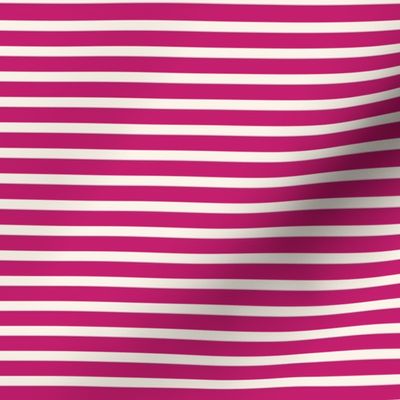 1/2 inch Bicolor Stripe - Pink Cream