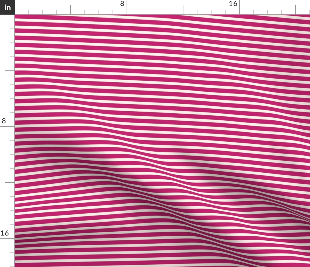 1/2 inch Bicolor Stripe - Pink Cream