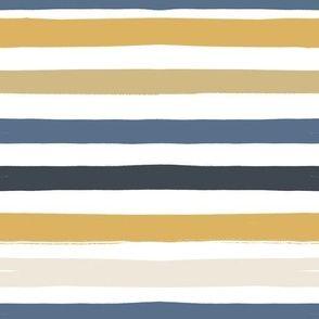 Safari Stripes (White) (10.5" Fabric / 12" Wallpaper)