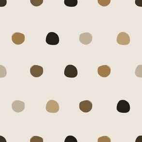 Safari Spots (Light Brown)(10.5" Fabric / 12" Wallpaper)