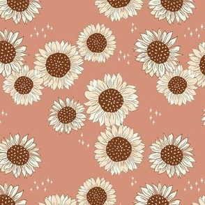 Sunflower Magic in Pink 6x6