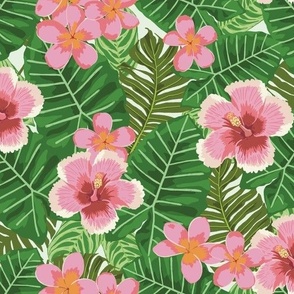 Tropical Blooms - Pinks