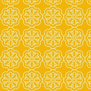 Geometric Pattern: Seljuk: Sunshine White