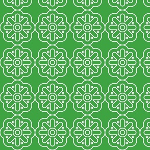 Geometric Pattern: Seljuk: Emerald White