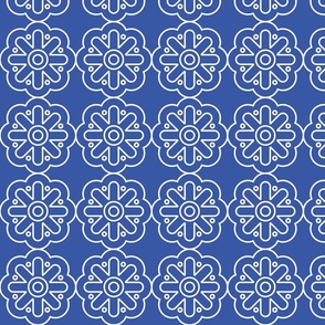 Geometric Pattern: Seljuk: Azure White