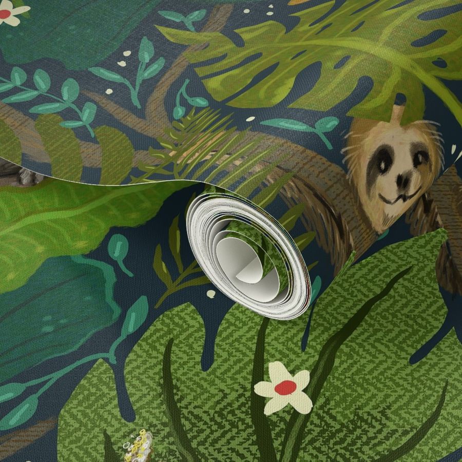 Jungle Party Wallpaper | Spoonflower