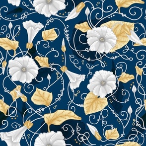Bind Weed in  Navy and Gold