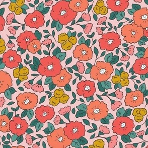 Pink Vintage Floral - M