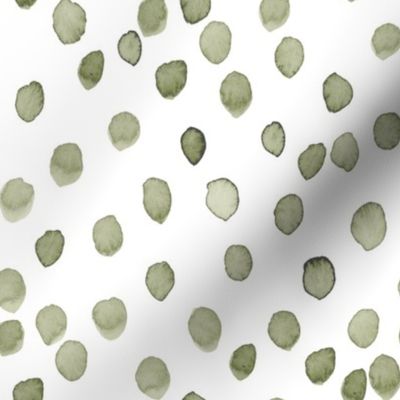 Sage Watercolor Dots