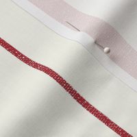 Linen Ticking Stripe in Red